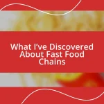 What I’ve Discovered About Fast Food Chains